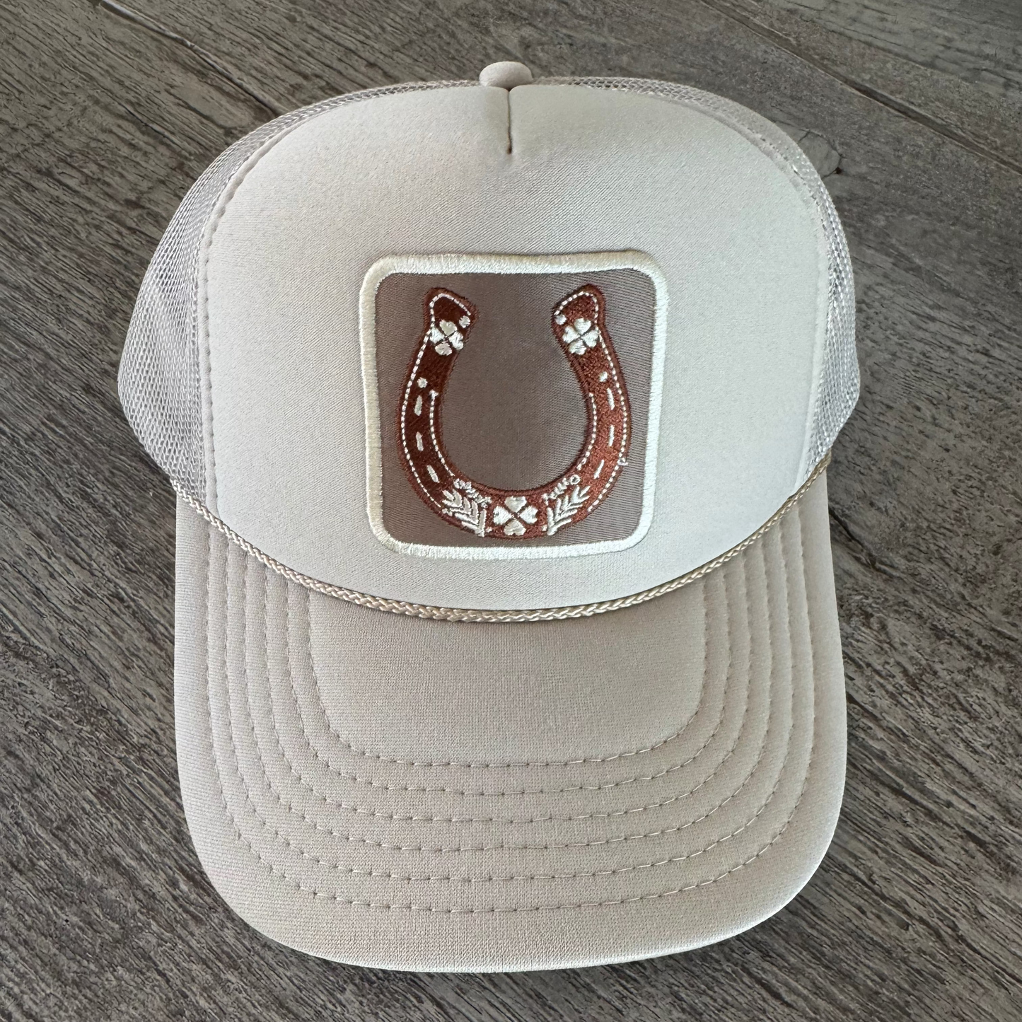 Rust Horseshoe Trucker Hat