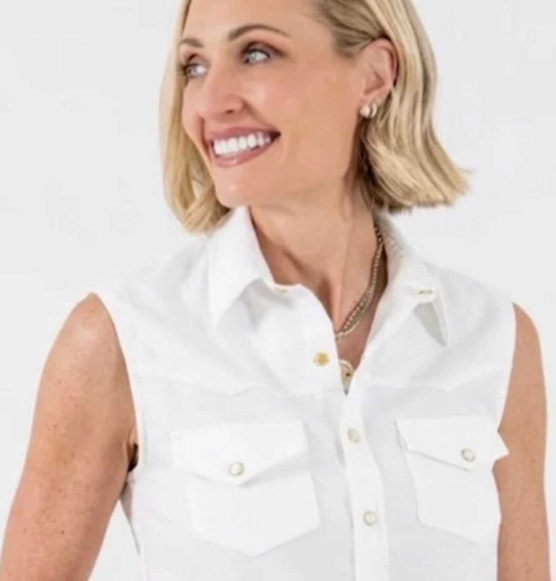 Crisp White Cap Sleeve