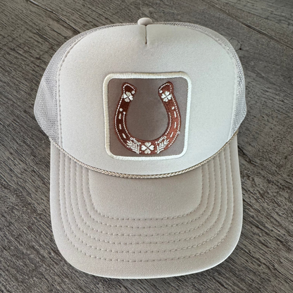 Rust Horseshoe Trucker Hat