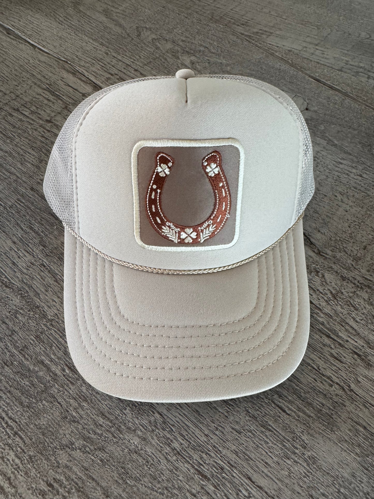 Rust Horseshoe Trucker Hat