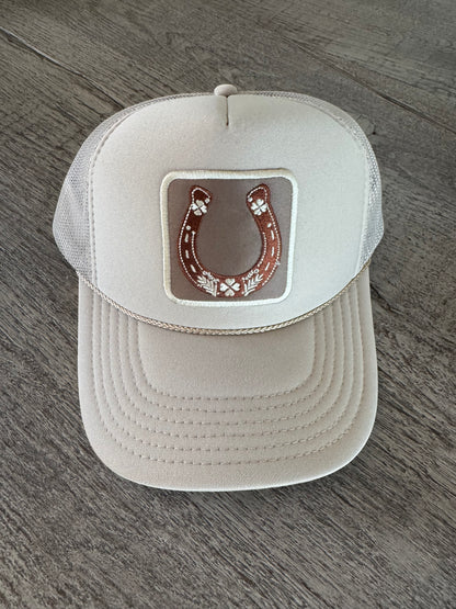 Rust Horseshoe Trucker Hat