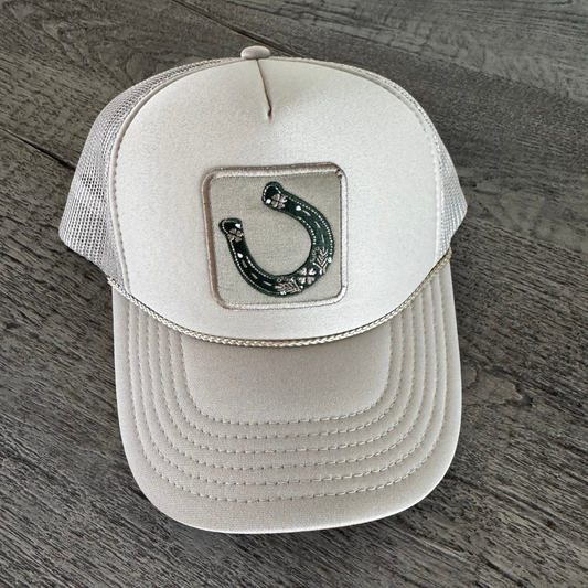 Green Horseshoe Trucker Hat